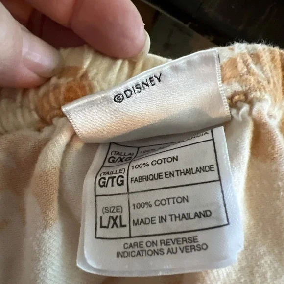 Vintage The Disney Store Womens 2 Pc Pajama Set Sz XL CAT NAPS! Tigger - Picture 4 of 15